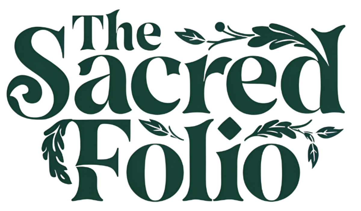 The Sacred Folio logo Title